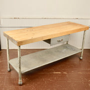 Vintage Commercial Bakers Table - Salvage-Garden