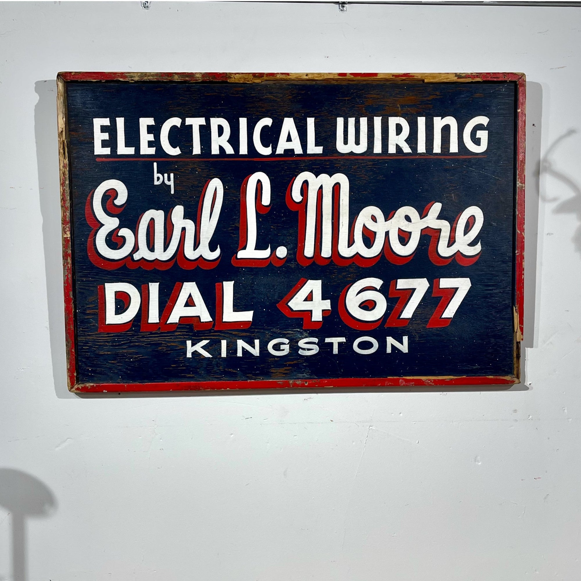 Vintage Hand Painted Trade Sign - Salvage-Garden