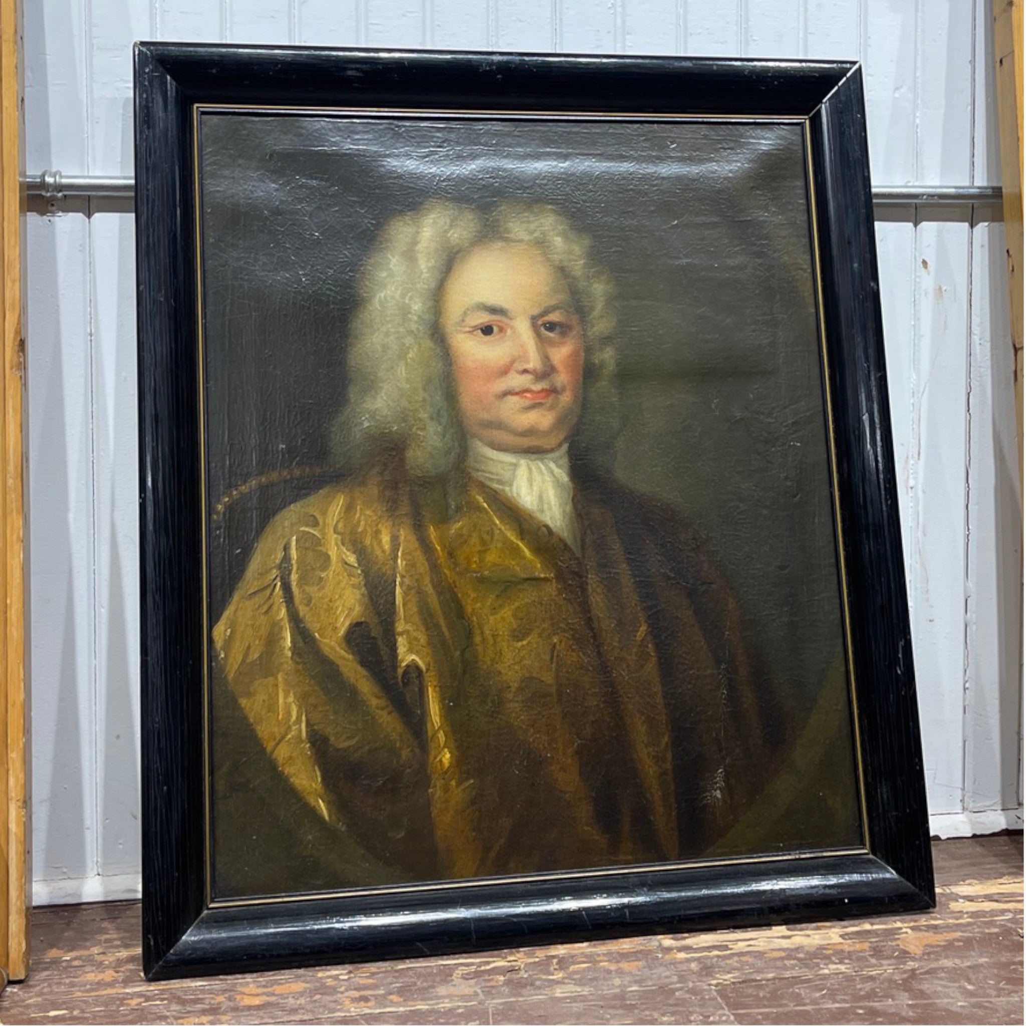 Early 18th Century Portrait of a Gentleman in a Full-Bottomed Wig