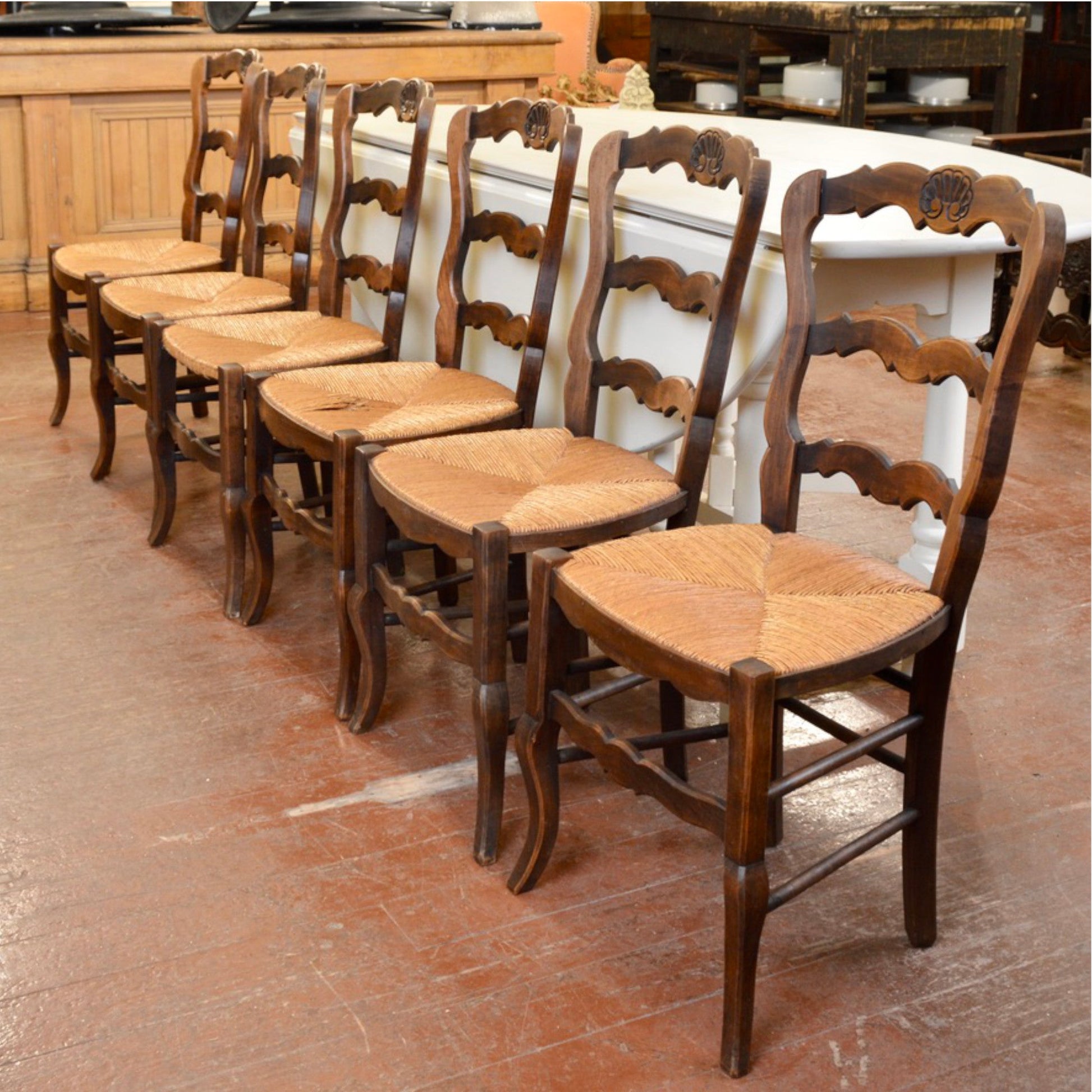 19th Century French Hand Carved Chairs - Salvage-Garden