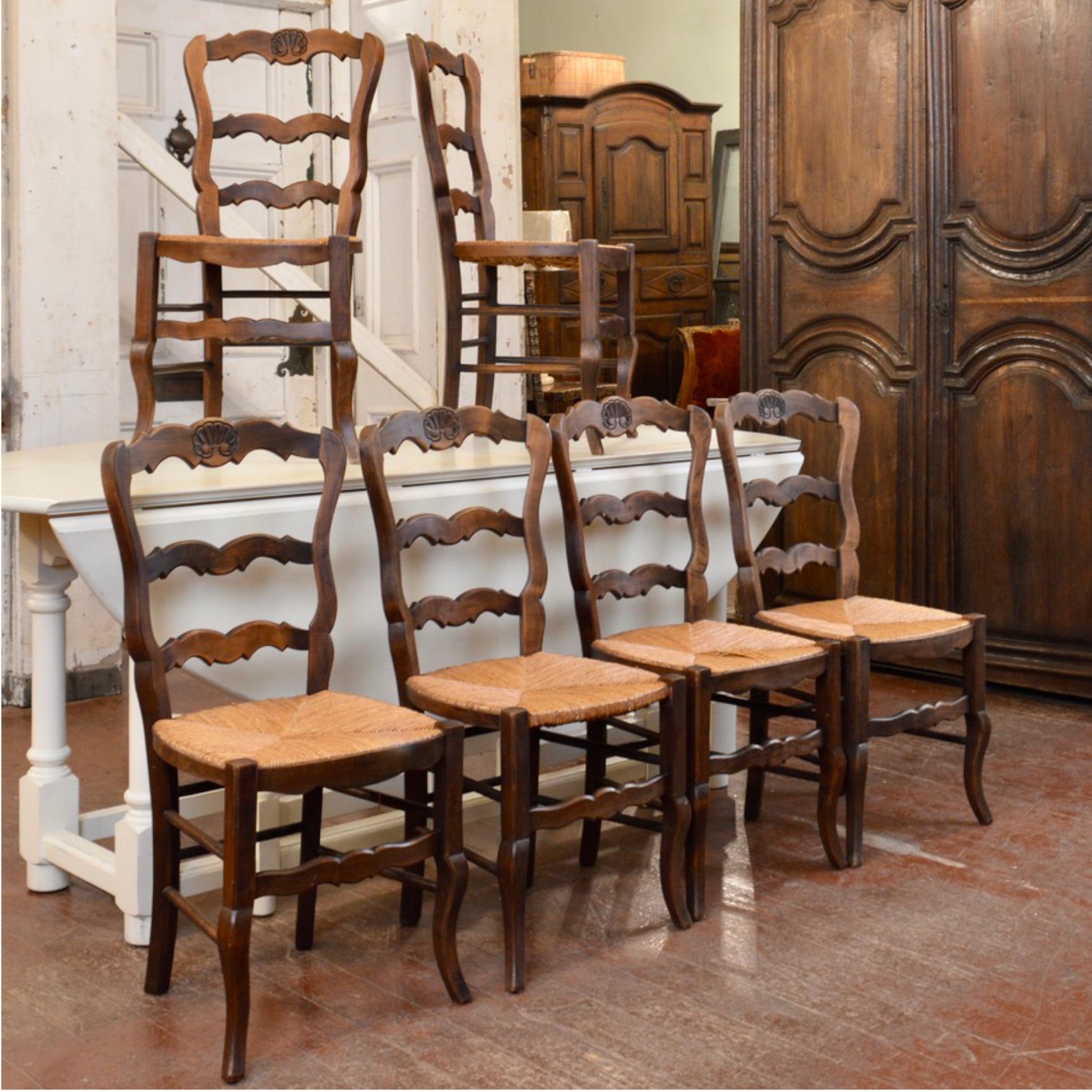 19th Century French Hand Carved Chairs - Salvage-Garden