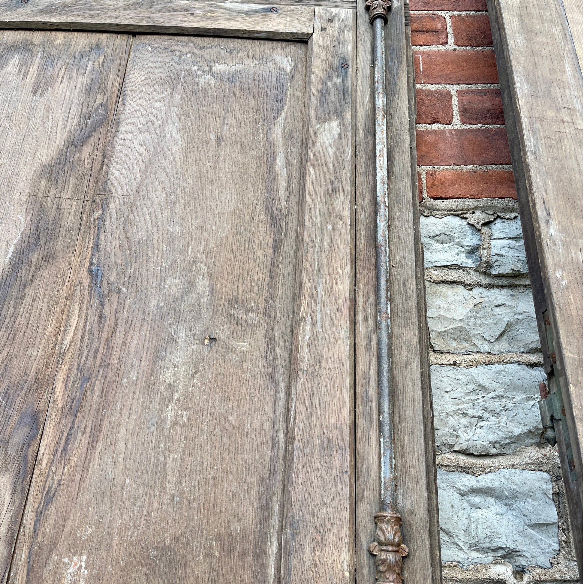 19th Century French Oak Armoire Panels And Doors - Salvage-Garden