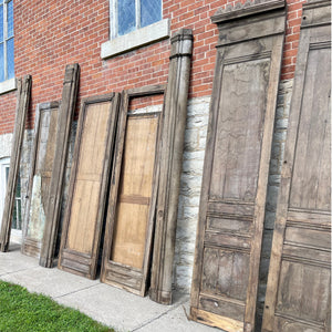 19th Century French Oak Armoire Panels And Doors - Salvage-Garden
