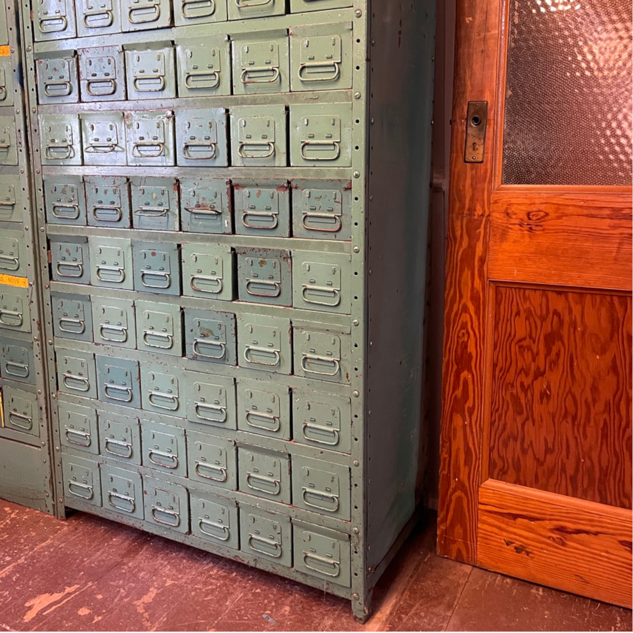 Antique Industrial Steel Cabinet – 72 Drawer Bolt Bin (Golden Mile, Scarborough, ON)