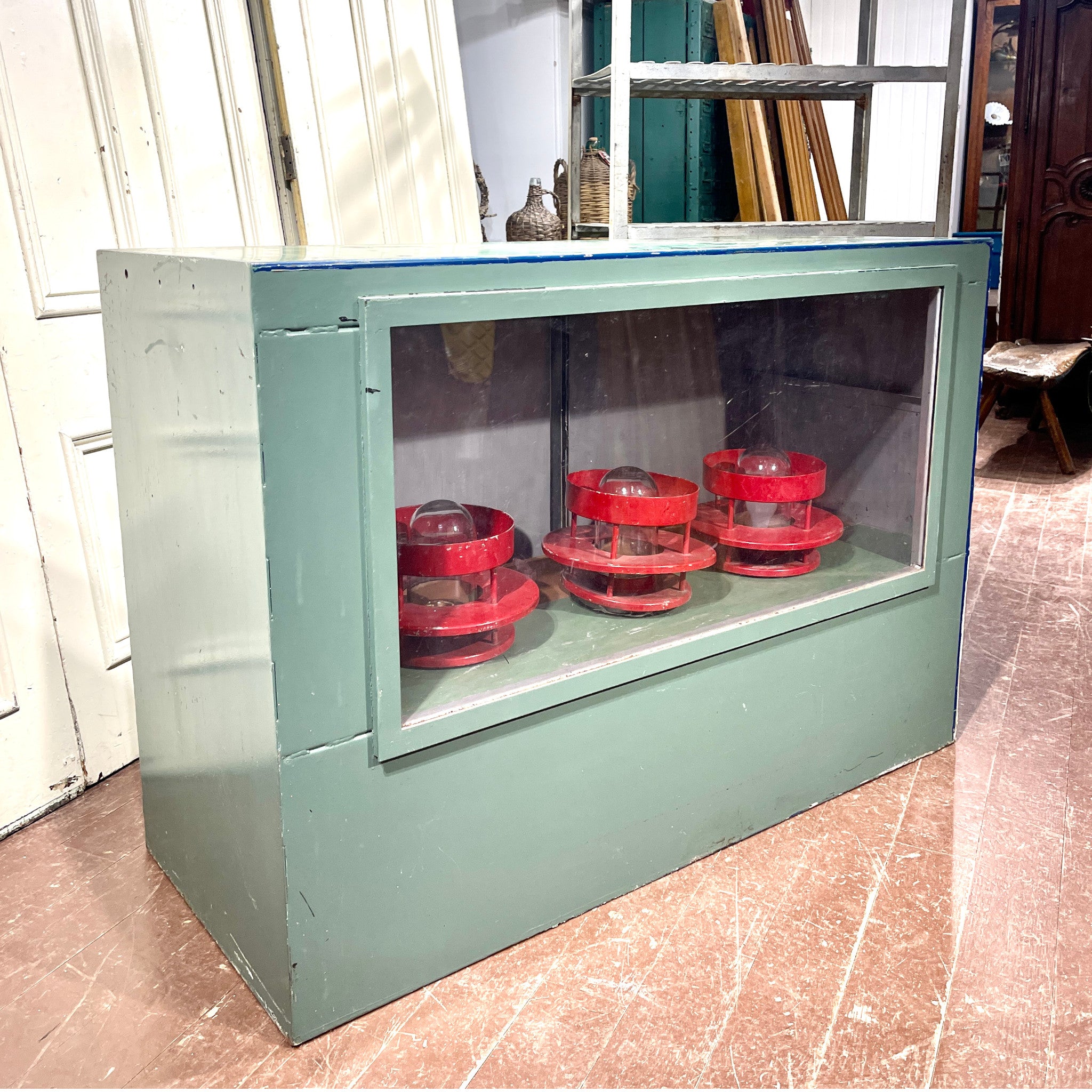 Vintage Steel Display Cabinet