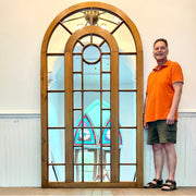 Antique Arched Window Mirror