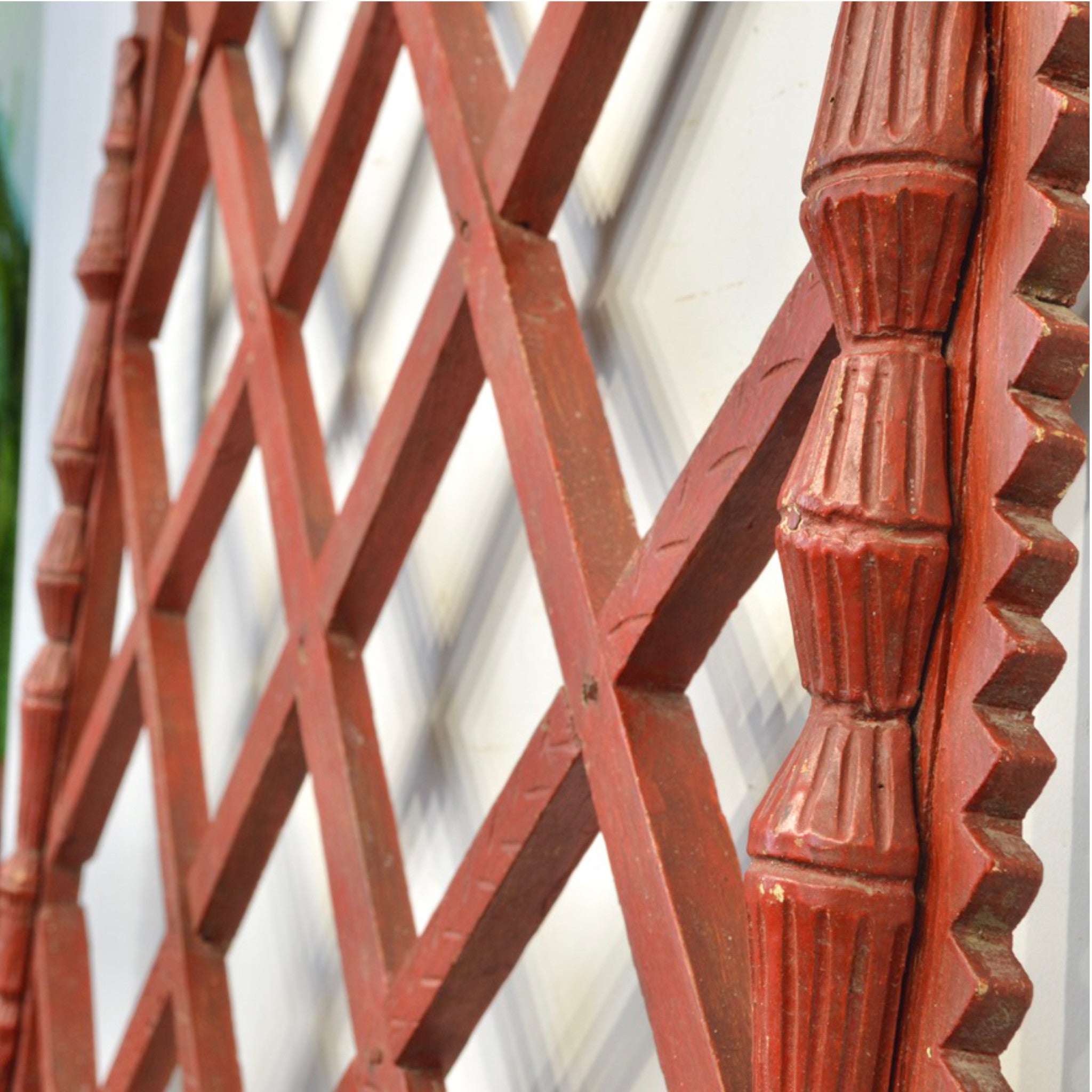 Eastern European Folk Carved Backboard, 19th Century