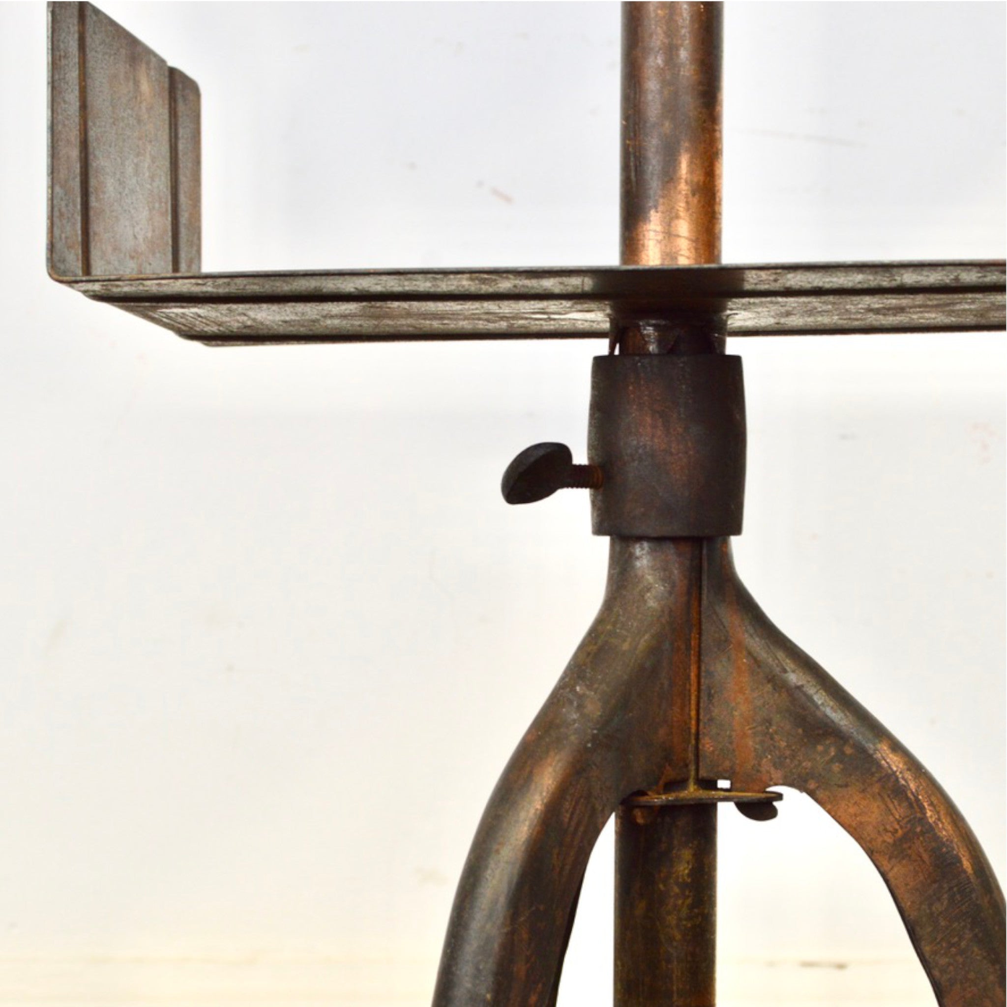 Antique Dann's All-Steel Dictionary Stand with Original Japanned
