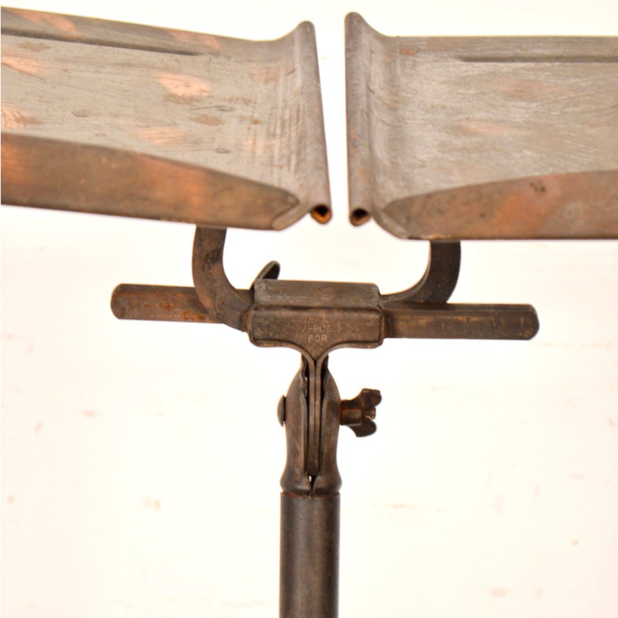 Antique Dann's All-Steel Dictionary Stand with Original Japanned