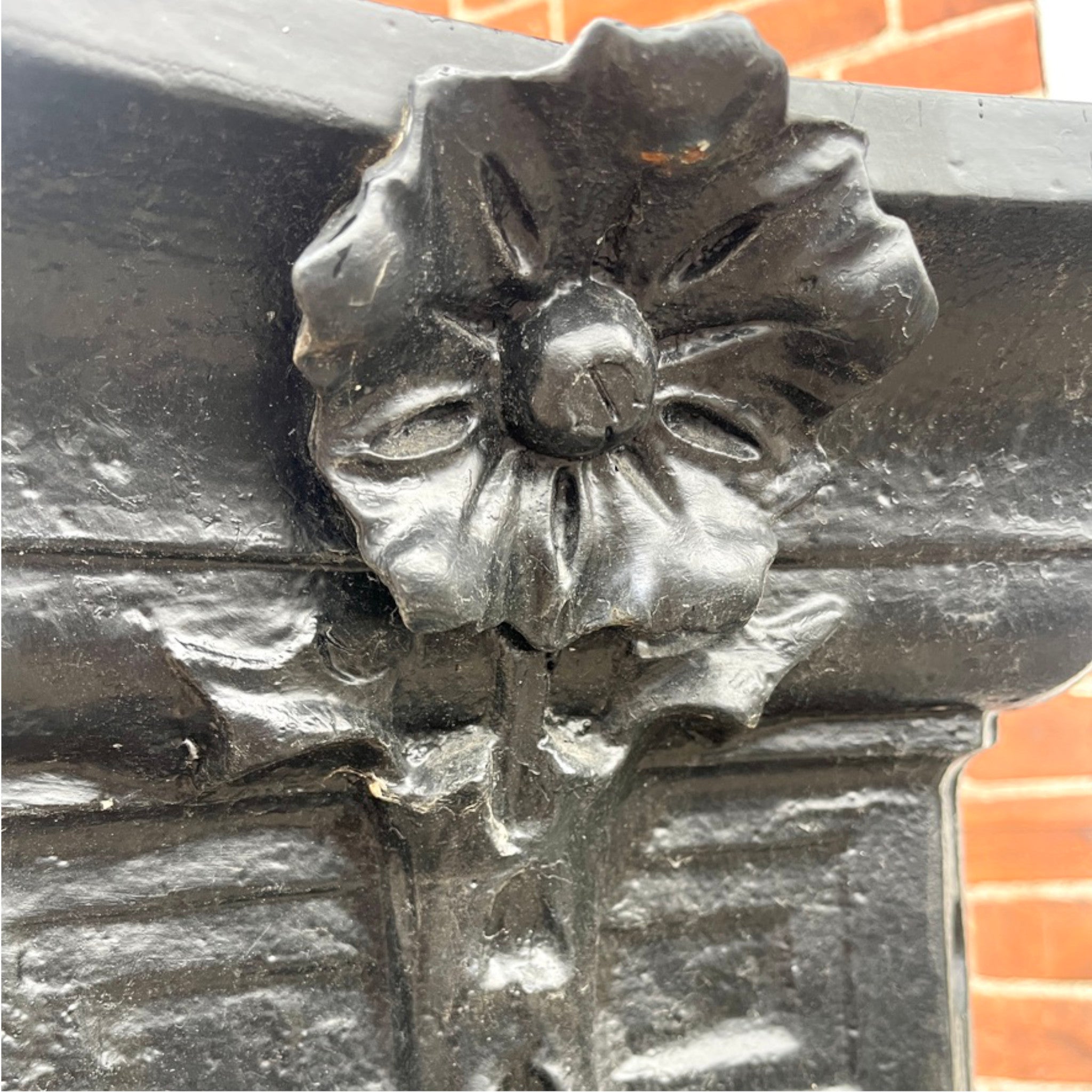 Pair of Antique Cast Iron Street Light Bases with Heraldic Eagle &amp; Mural Crown Motif, c.1890–1915