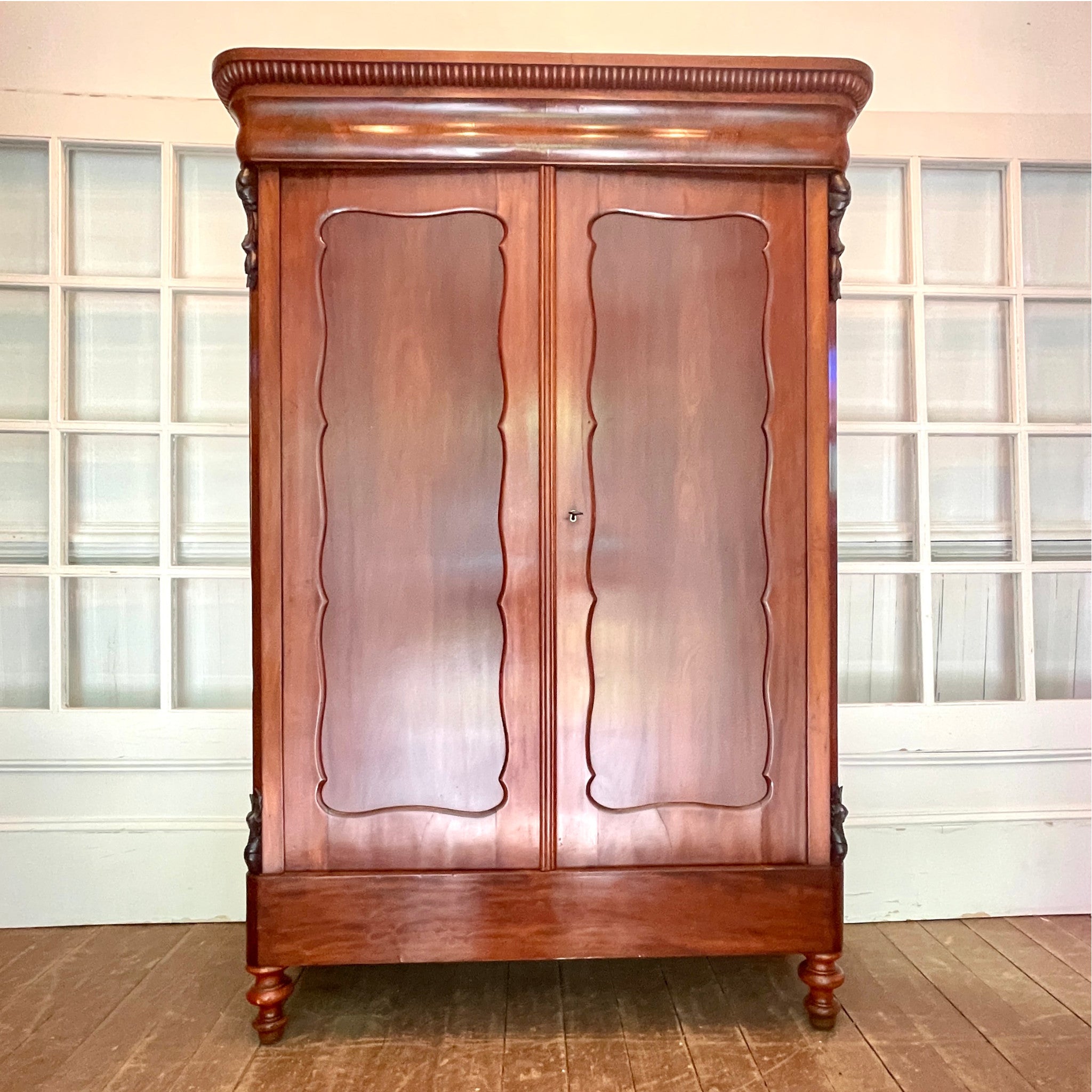 Mid-19th Century French Provincial Armoire in Cherry Fruitwood