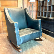 Antique Coffman K.D. Upholstered Rocking Chair, Patented 1907