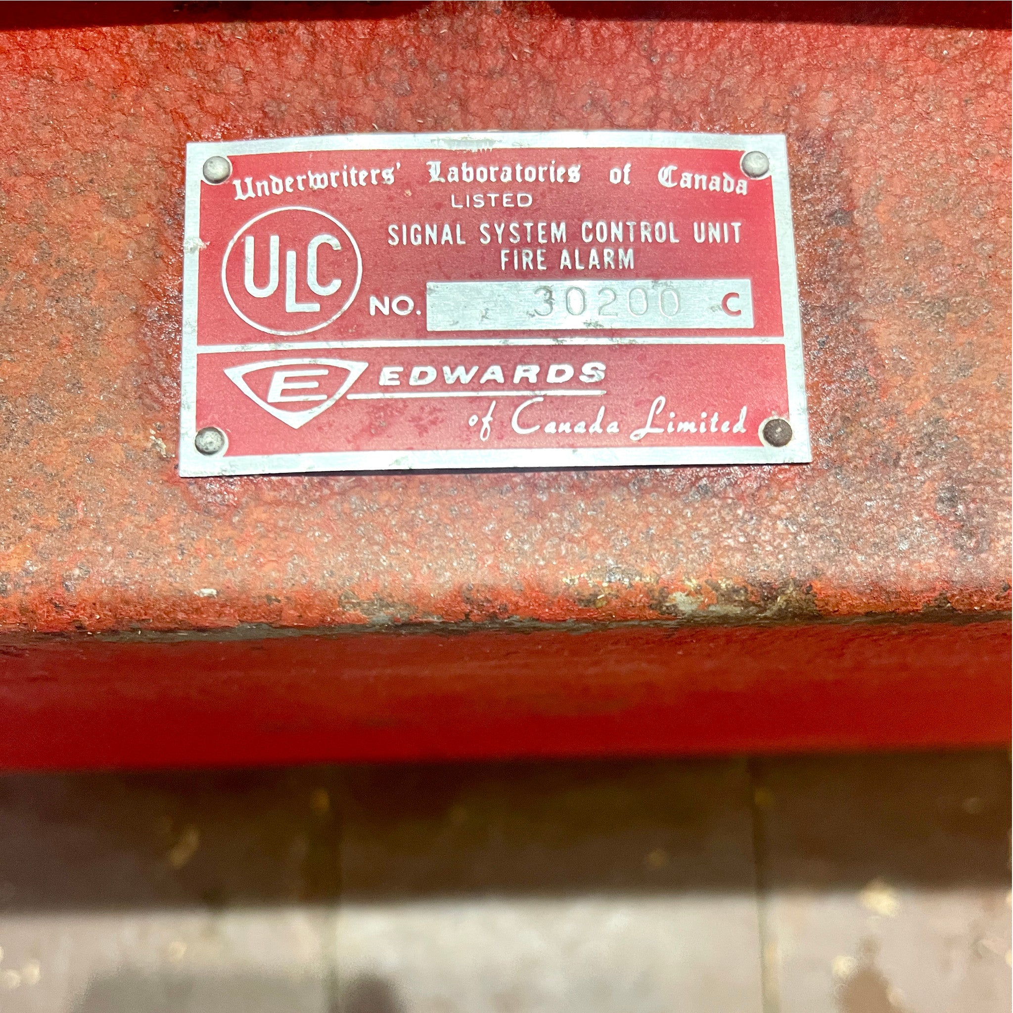 Vintage Fire Alarm Control Panel Cabinet – Edwards of Canada