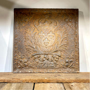 Antique Fireback with French Coat of Arms