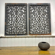 Pair of Large Cast Iron Grate Covers