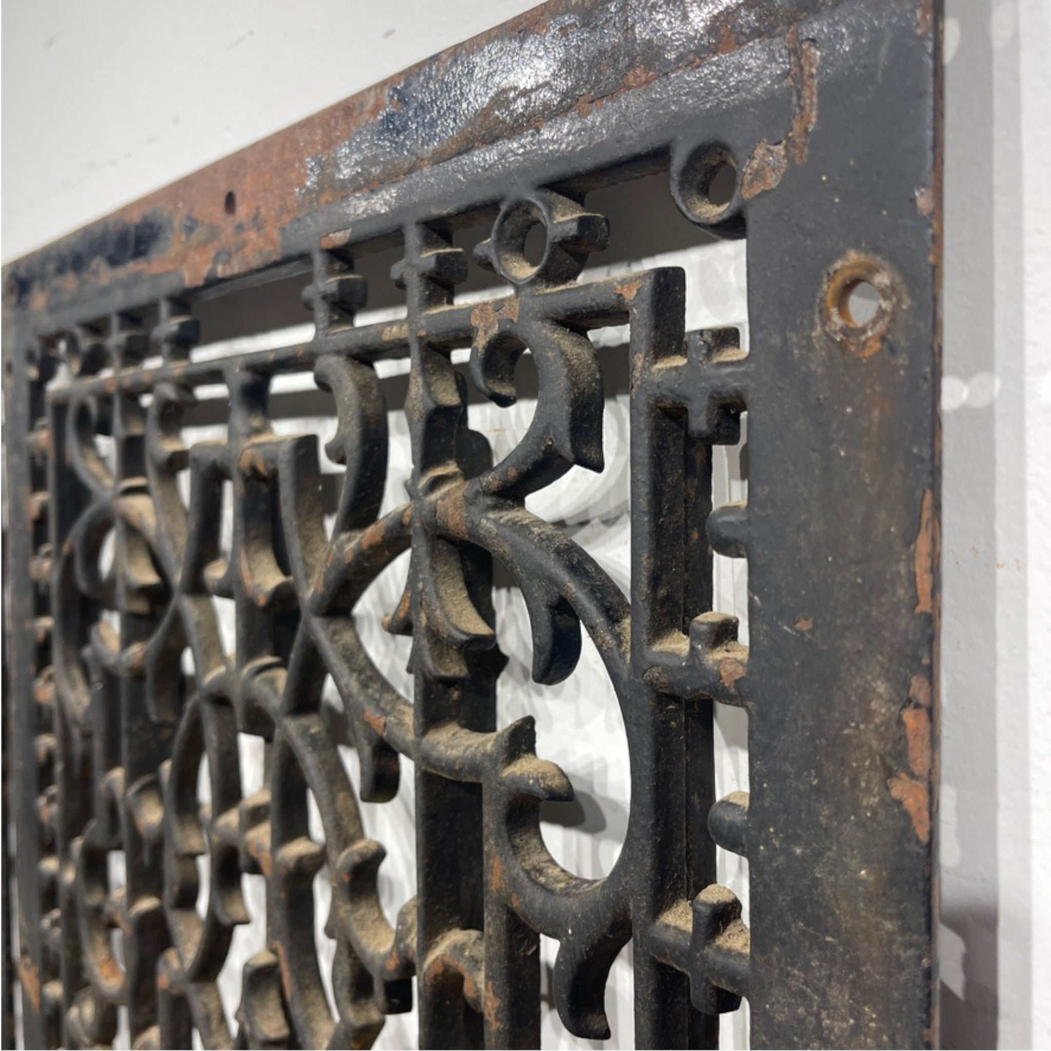 Pair of Large Cast Iron Grate Covers