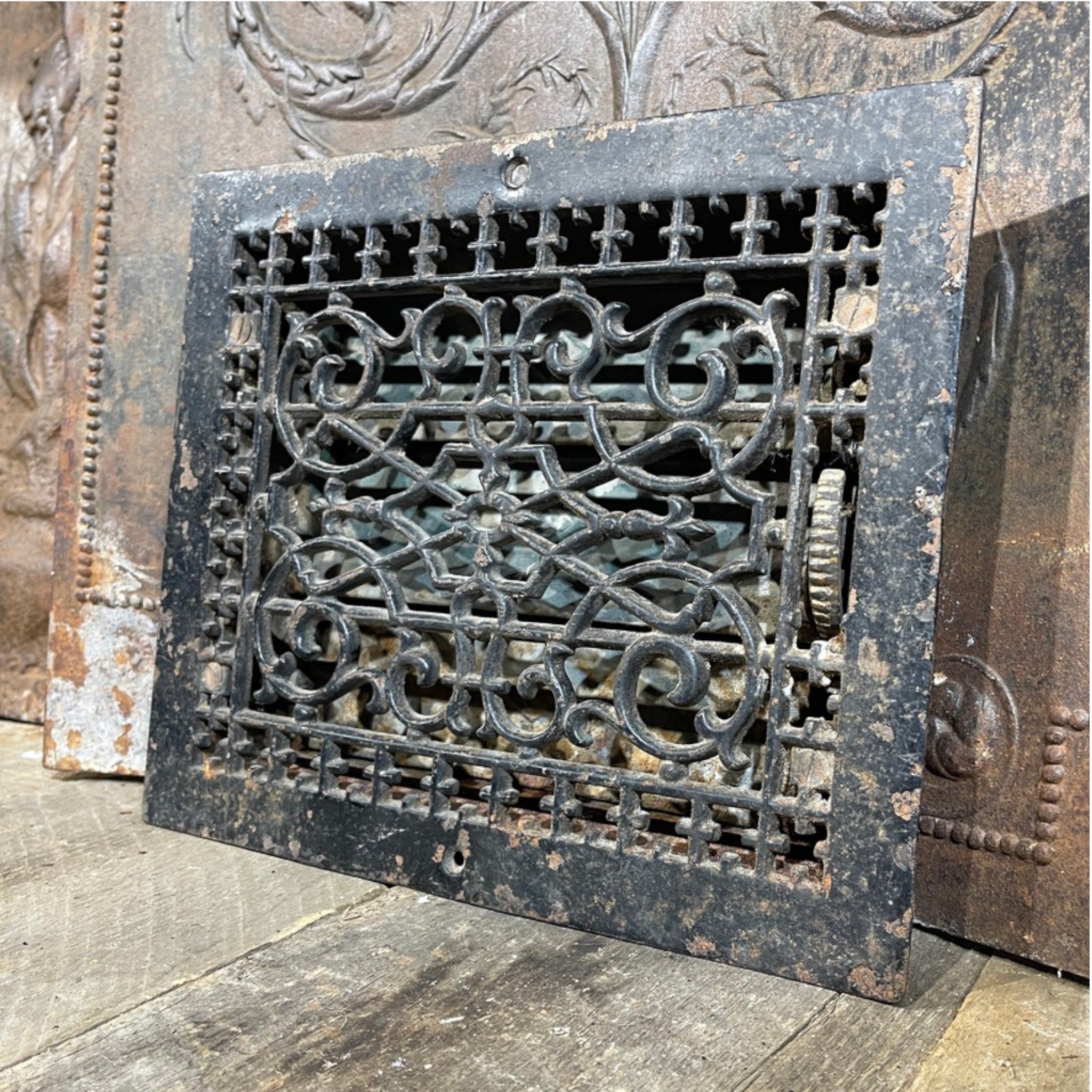 Antique Cast Iron Floor Heat Register