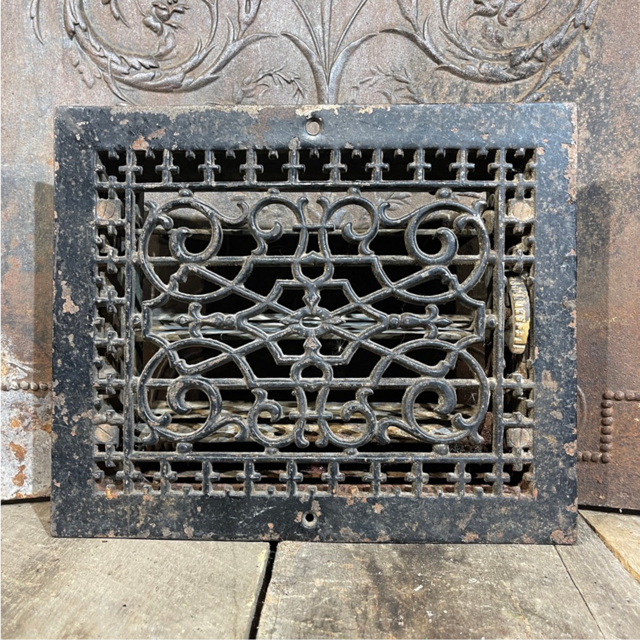 Antique Cast Iron Floor Heat Register