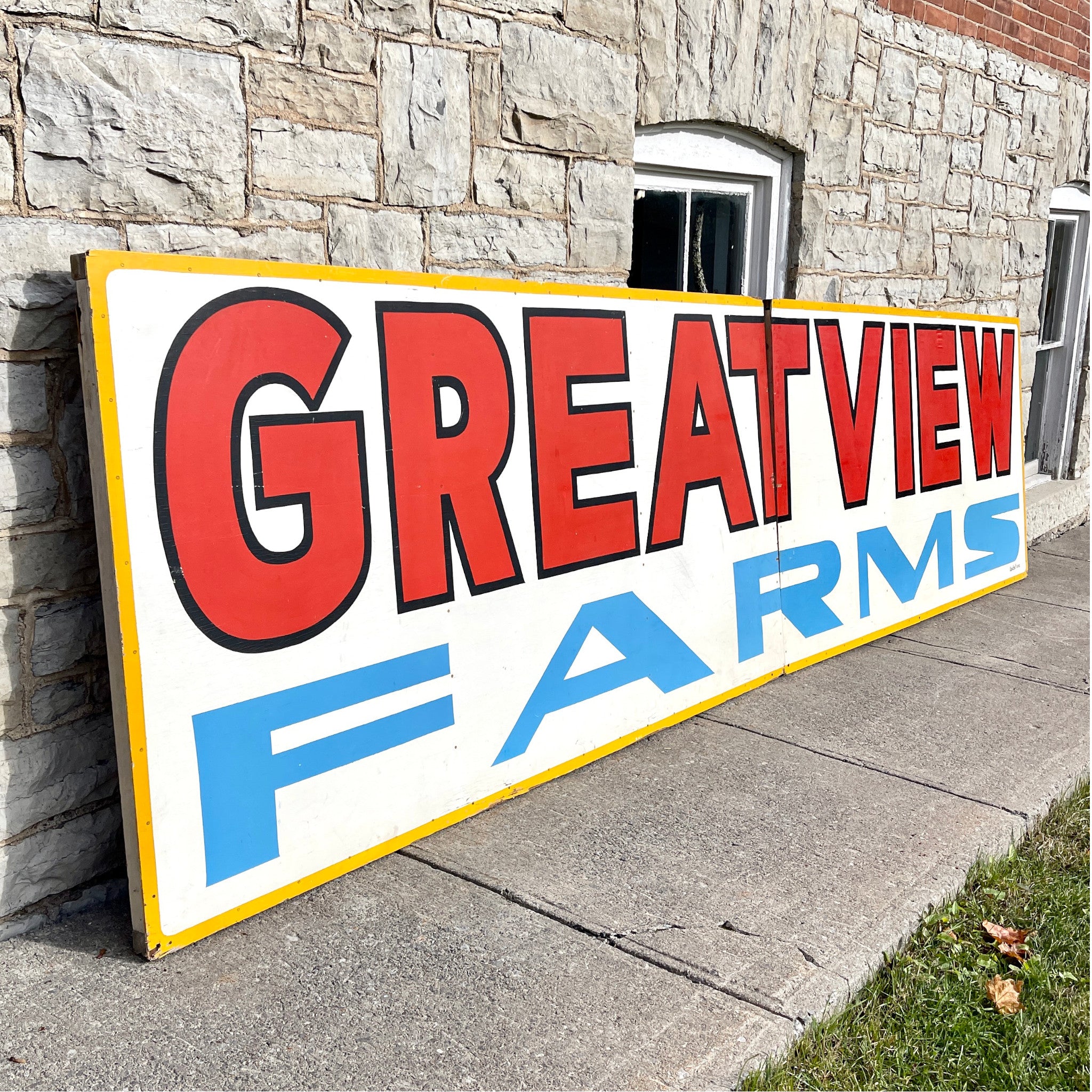 Greatview Farms Sign — Hand-Painted Eastern Ontario Farm Sign