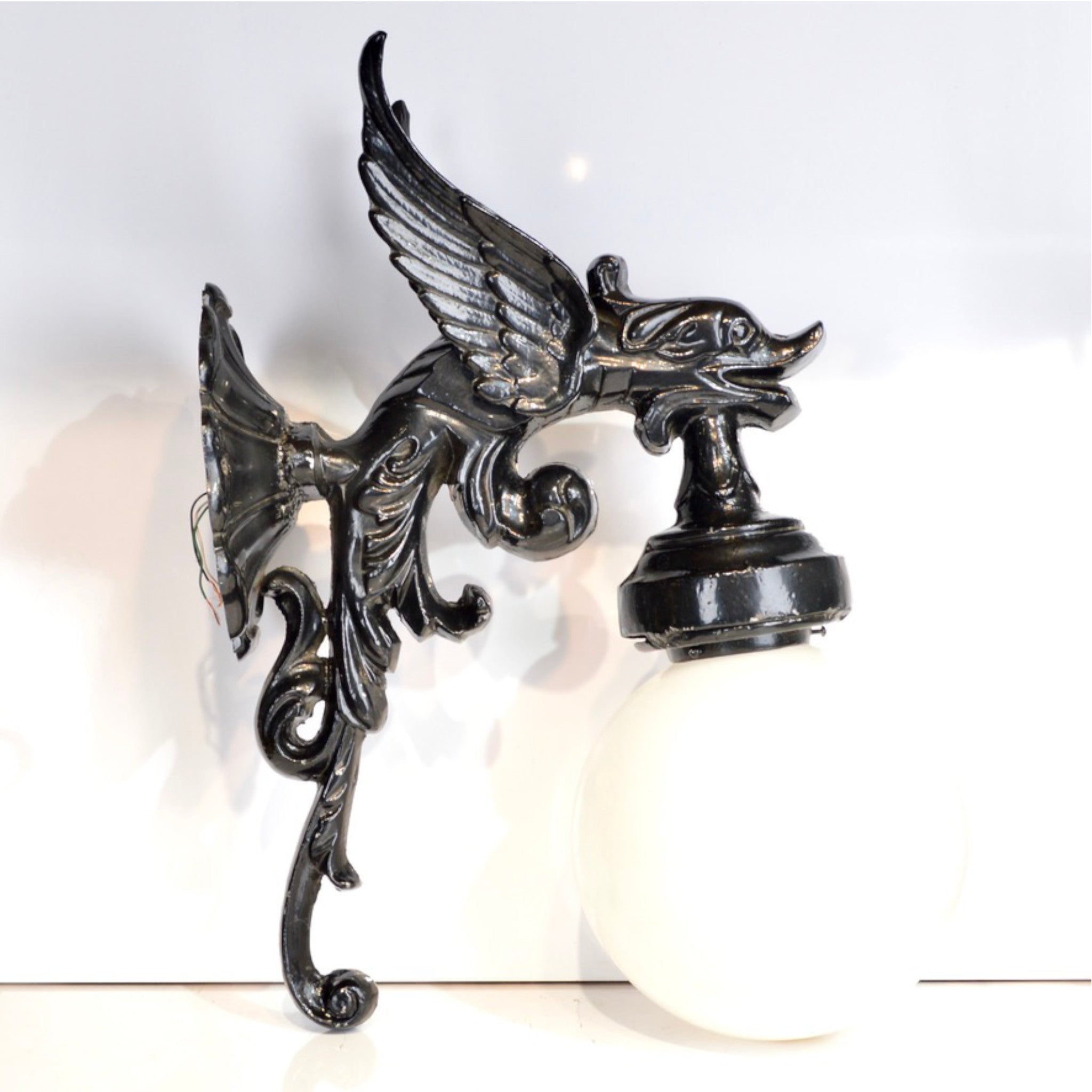 Gothic Griffin & Dragon Wall Light