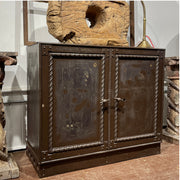 Antique Steel Ledger Cabinet by Office Specialties – Late 19th Century Vault Storage