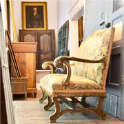 French Louis XV Revival Settee with Aubusson Tapestry, c. 1860–1890