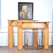 Pair of Reproduction Pine Fireplace Mantels from Historic Kingston Property