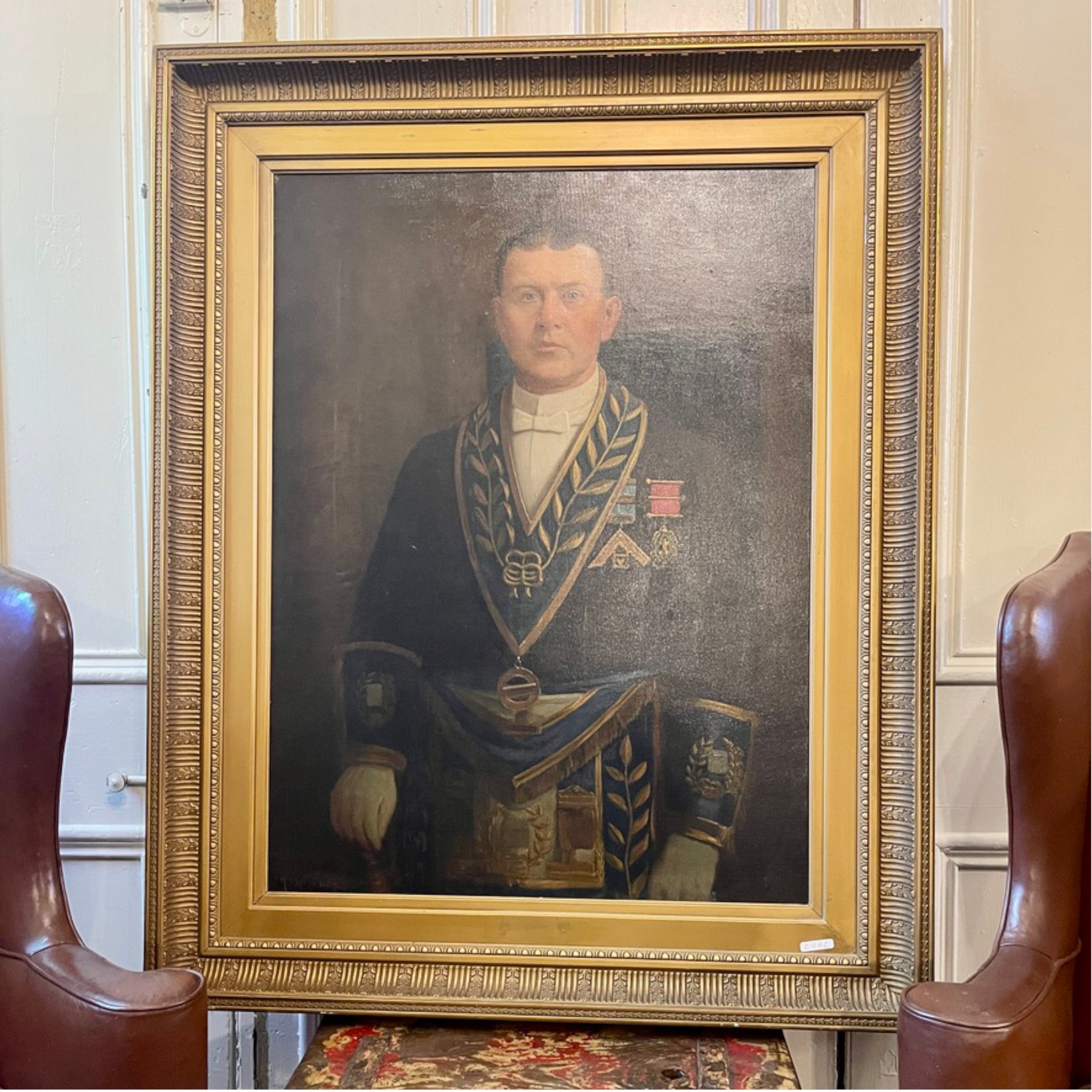 Late 19th Century Masonic Portrait — Oil on Canvas (1899)