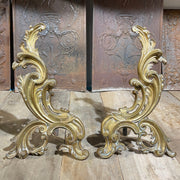 19th Century French Rococo Andirons