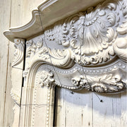 Rococo Revival Carved Marble Fireplace Mantel (c. 1860–1890)