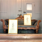 Victorian Sofa with Reclaimed Rubber Upholstery (c.1860s)