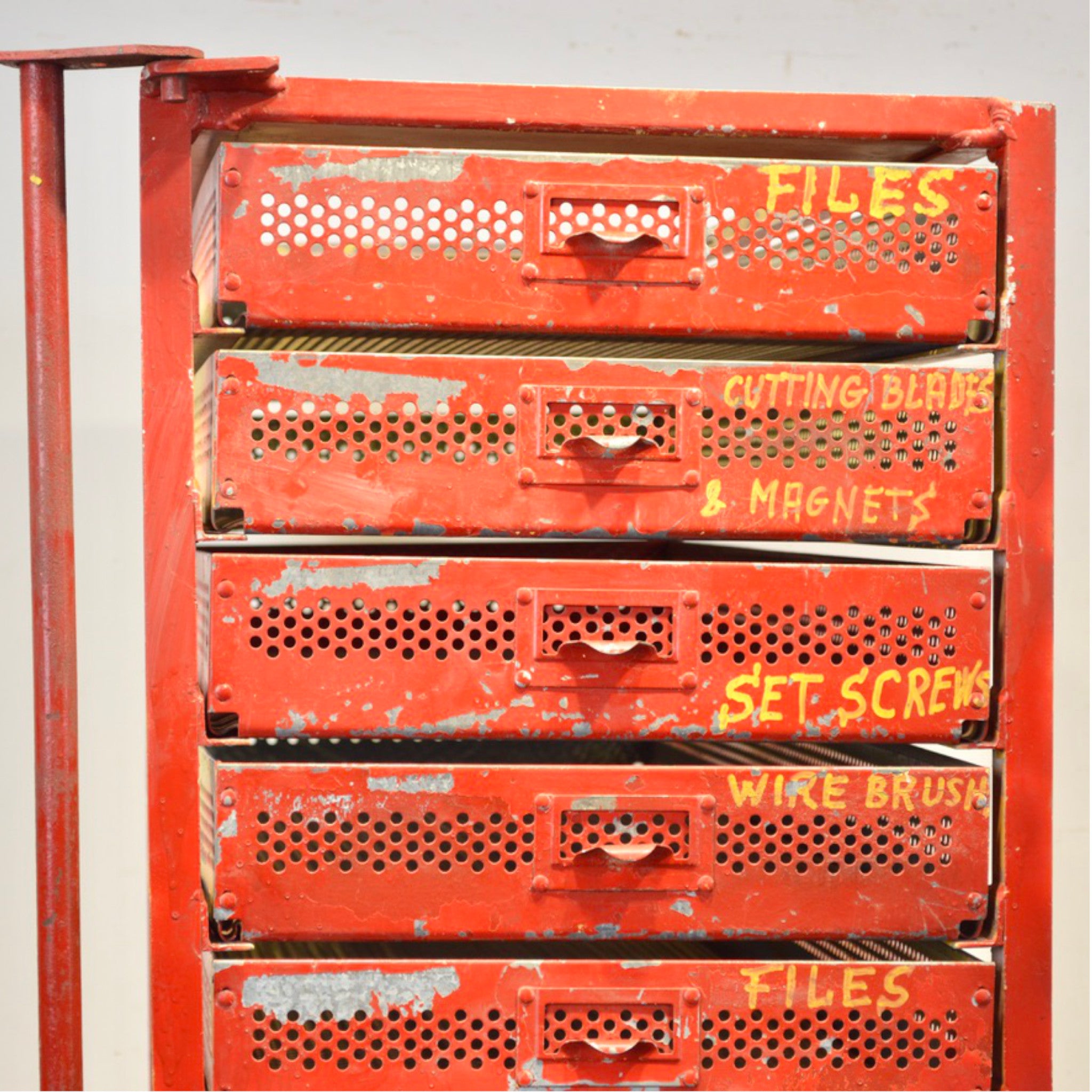 Vintage Steel Tool Cart with Drawers – c.1950s