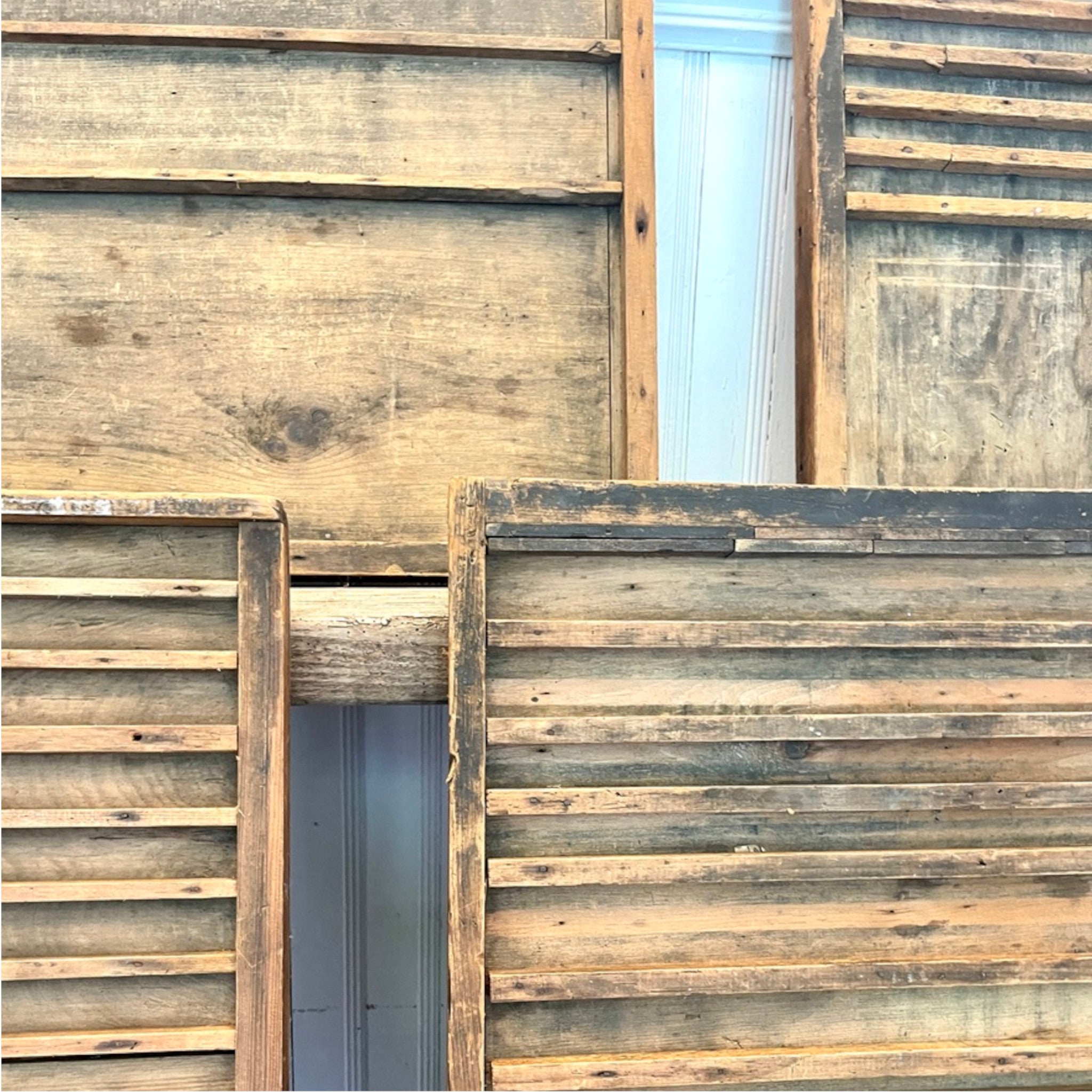 Collection of Four Late 19th Century Letterpress Sorting Trays