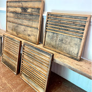 Collection of Four Late 19th Century Letterpress Sorting Trays