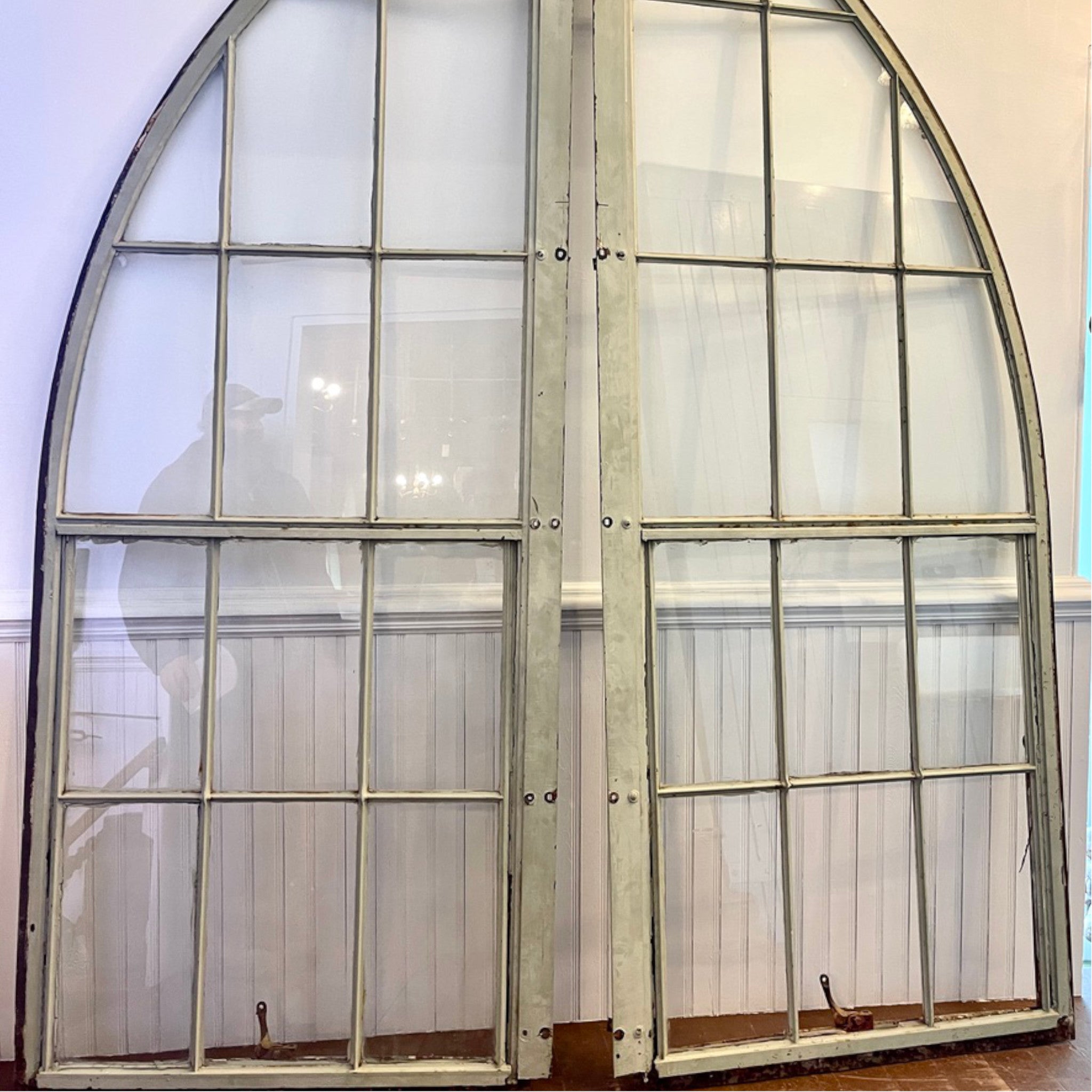Rare Salvaged Steel Frame Windows From An Early 1900s Eastern Ontario Public Works Building