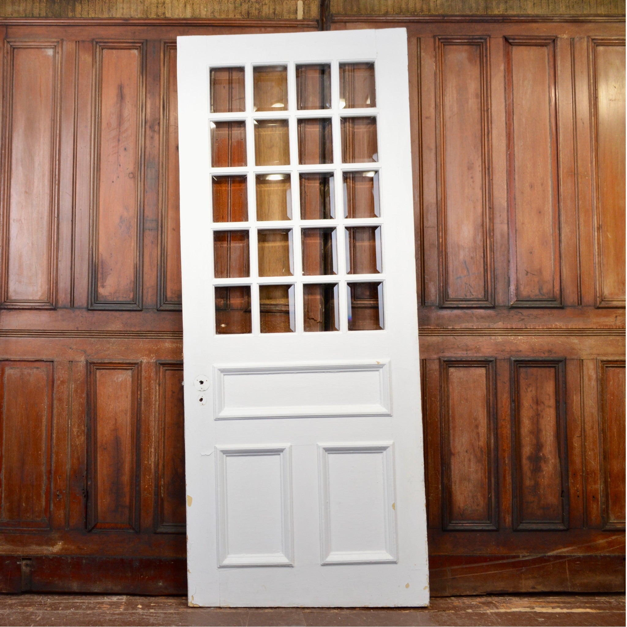 Antique 3 Panel French with 20 Lites - Salvage-Garden