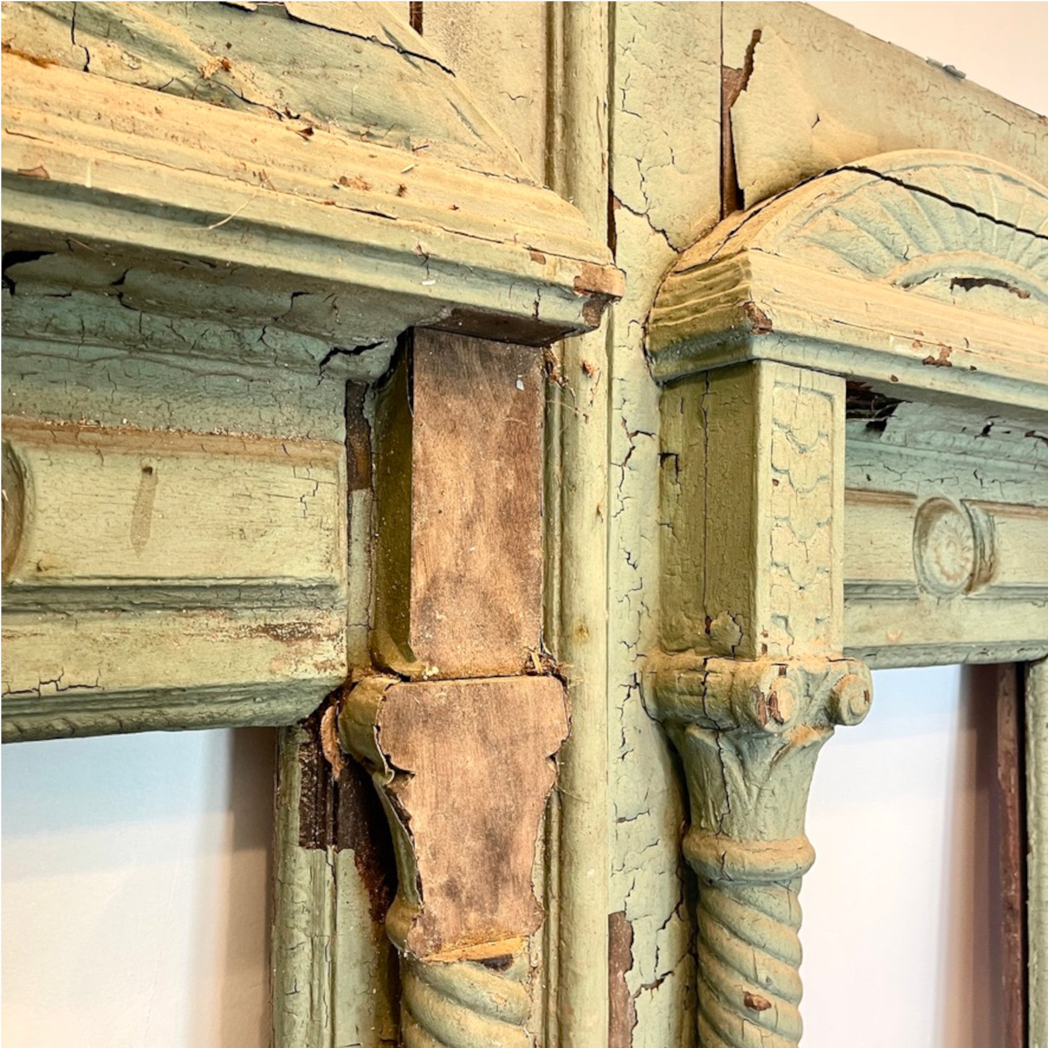 Monumental Classical Revival Architectural Entrance Panels | Antique Pair