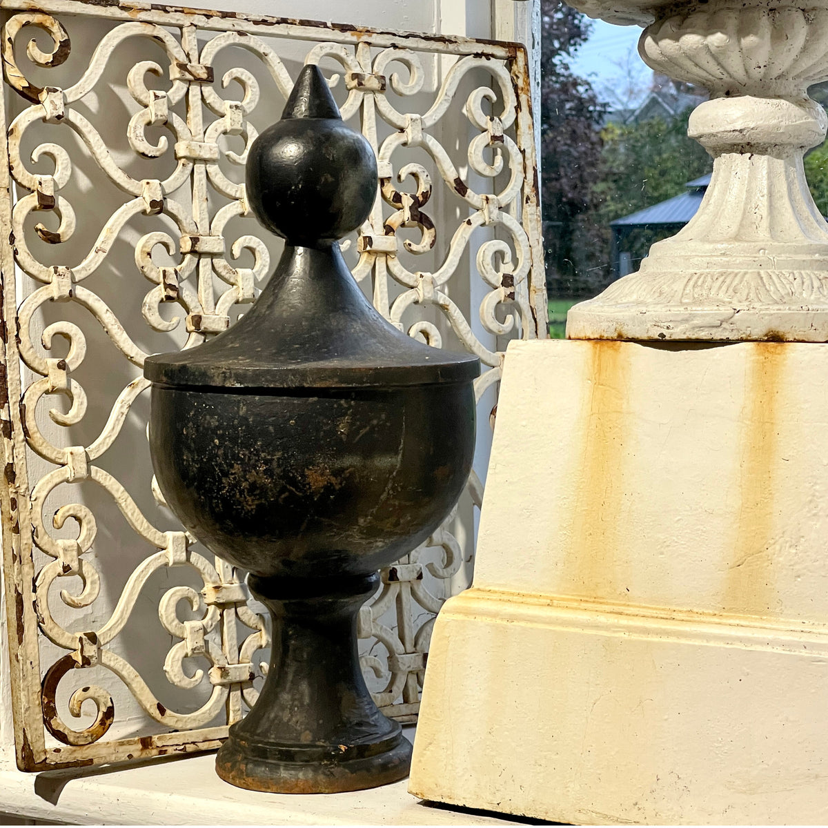 Antique Cast Iron Architectural Finial