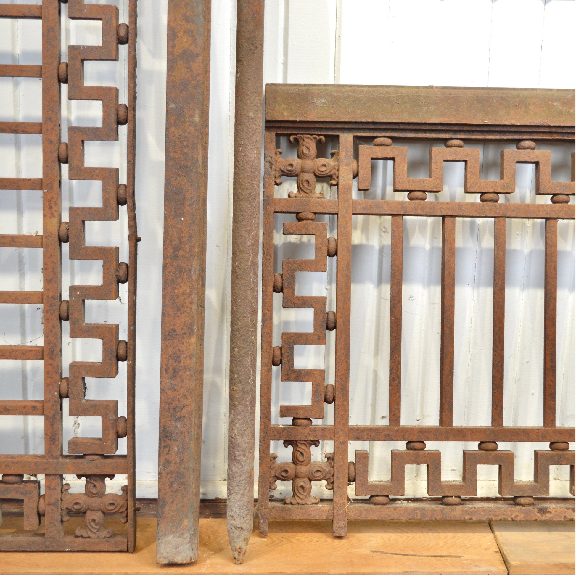 Antique Cast Iron Railing - Salvage-Garden