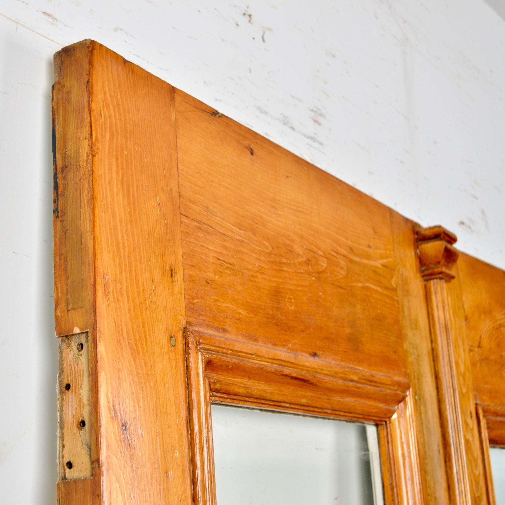 Antique Entrance Doors With Steel Security Bars - Salvage-Garden