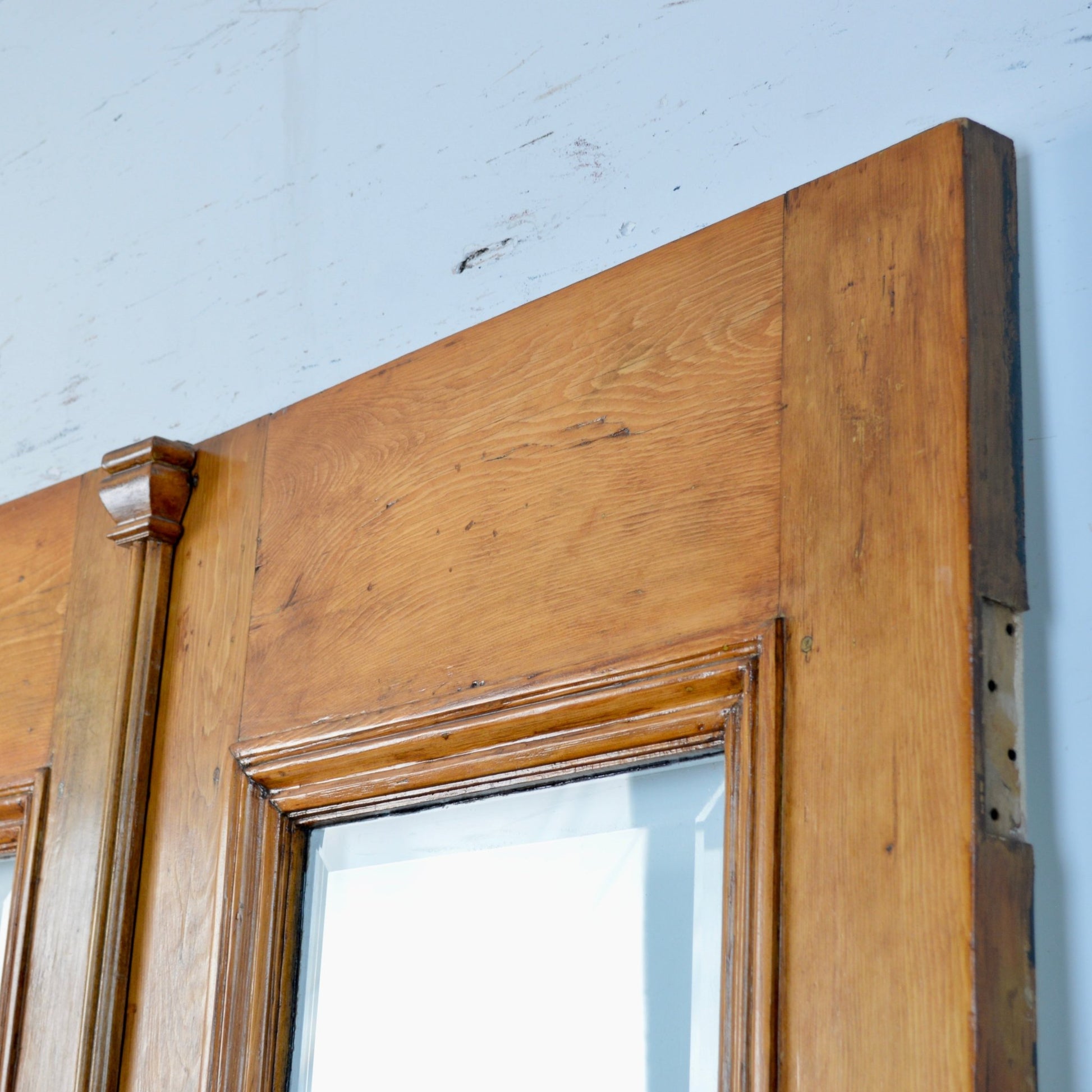 Antique Entrance Doors With Steel Security Bars - Salvage-Garden