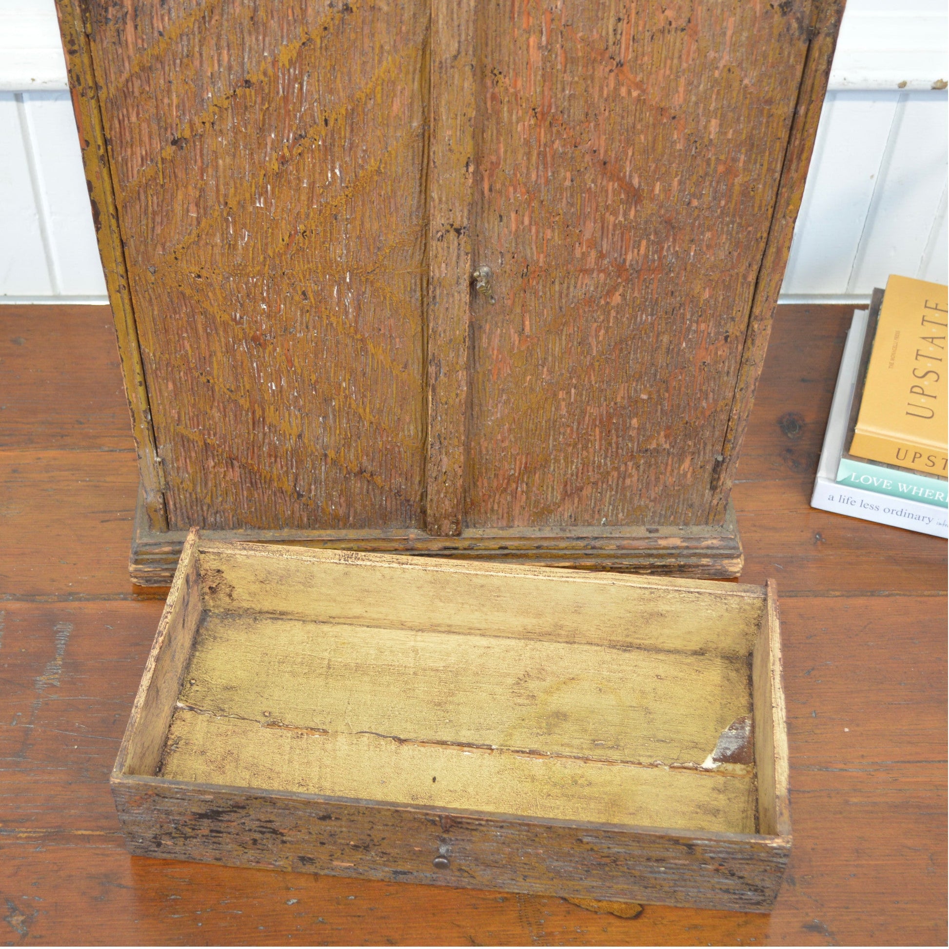 Antique Handmade Cabinet - Salvage - Garden