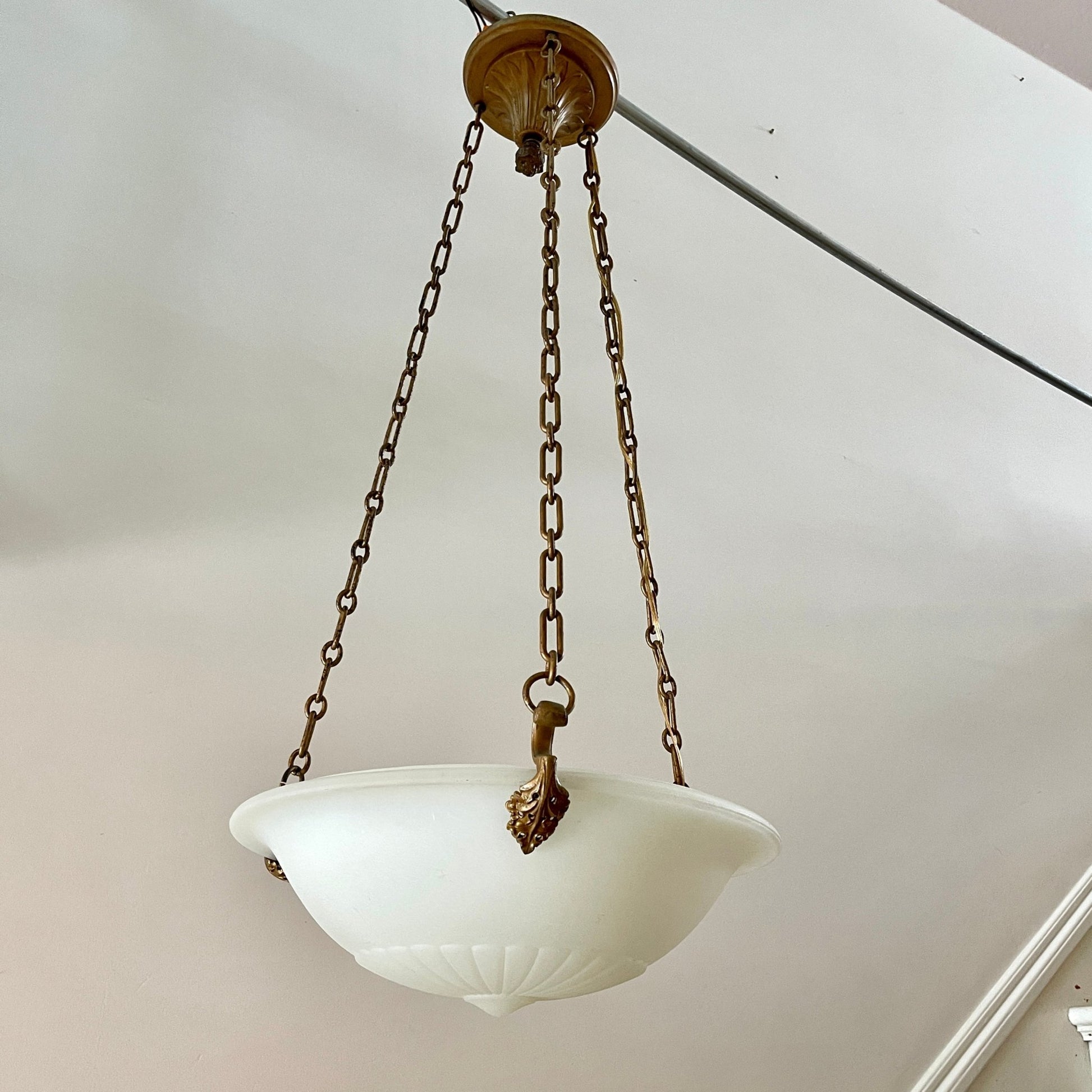 Antique Pendant Light In Neoclassical Style - Salvage-Garden
