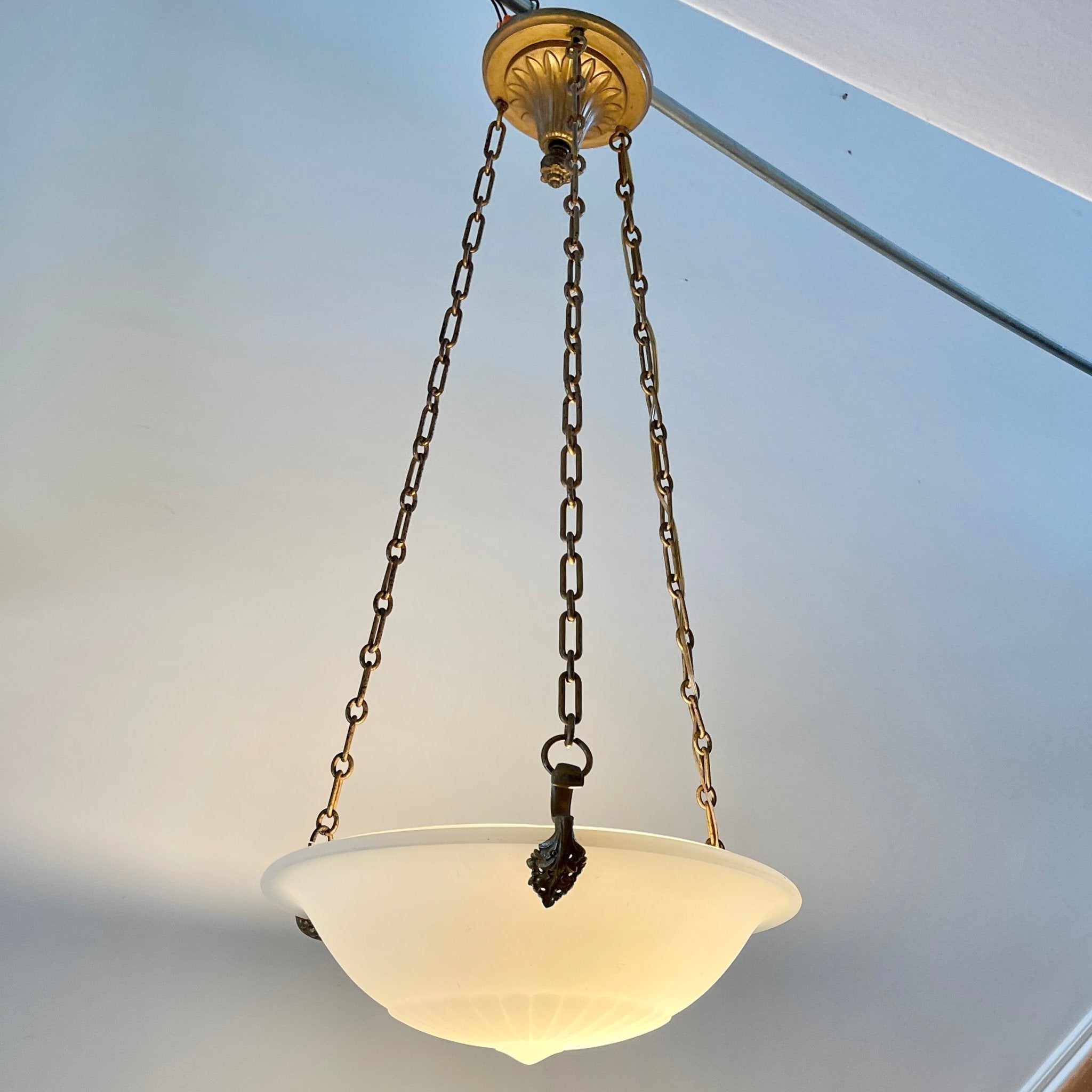 Antique Pendant Light In Neoclassical Style - Salvage-Garden