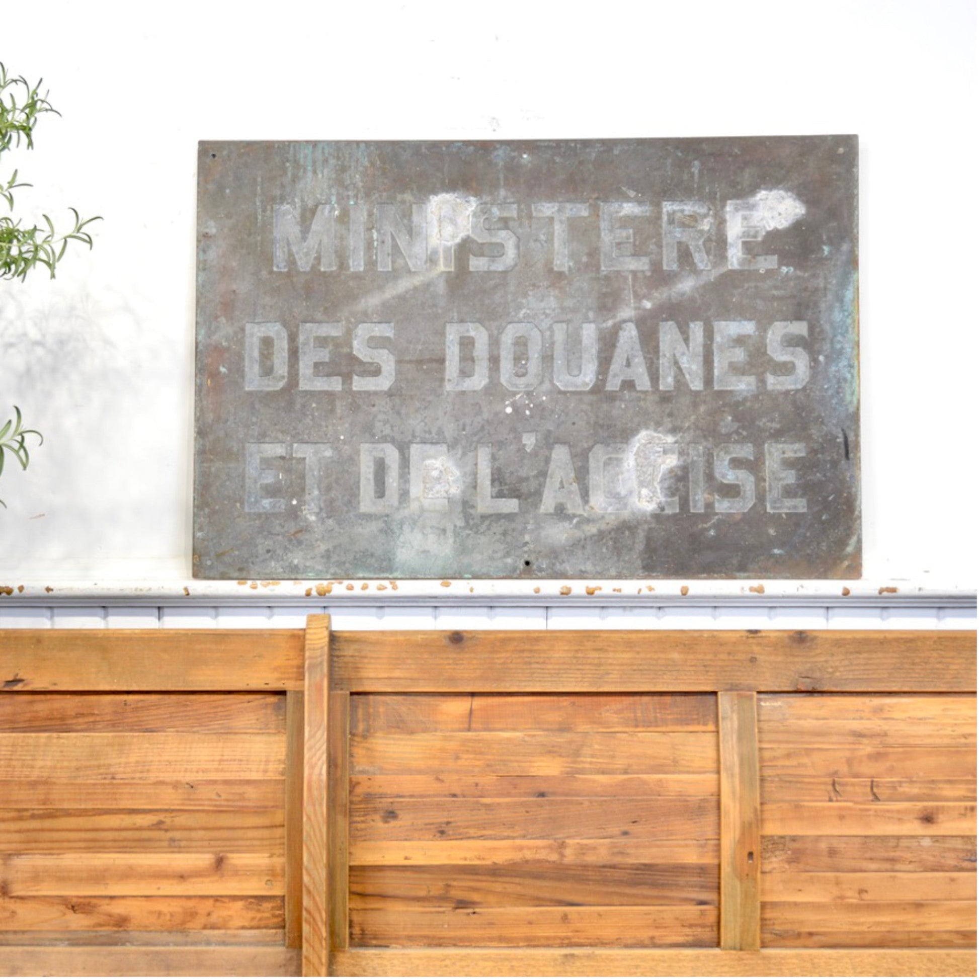 Bronze Plaque From Department Of National Revenue Building - Salvage-Garden