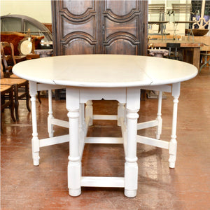 Large Oval Gate Leg Dining Table - Salvage-Garden