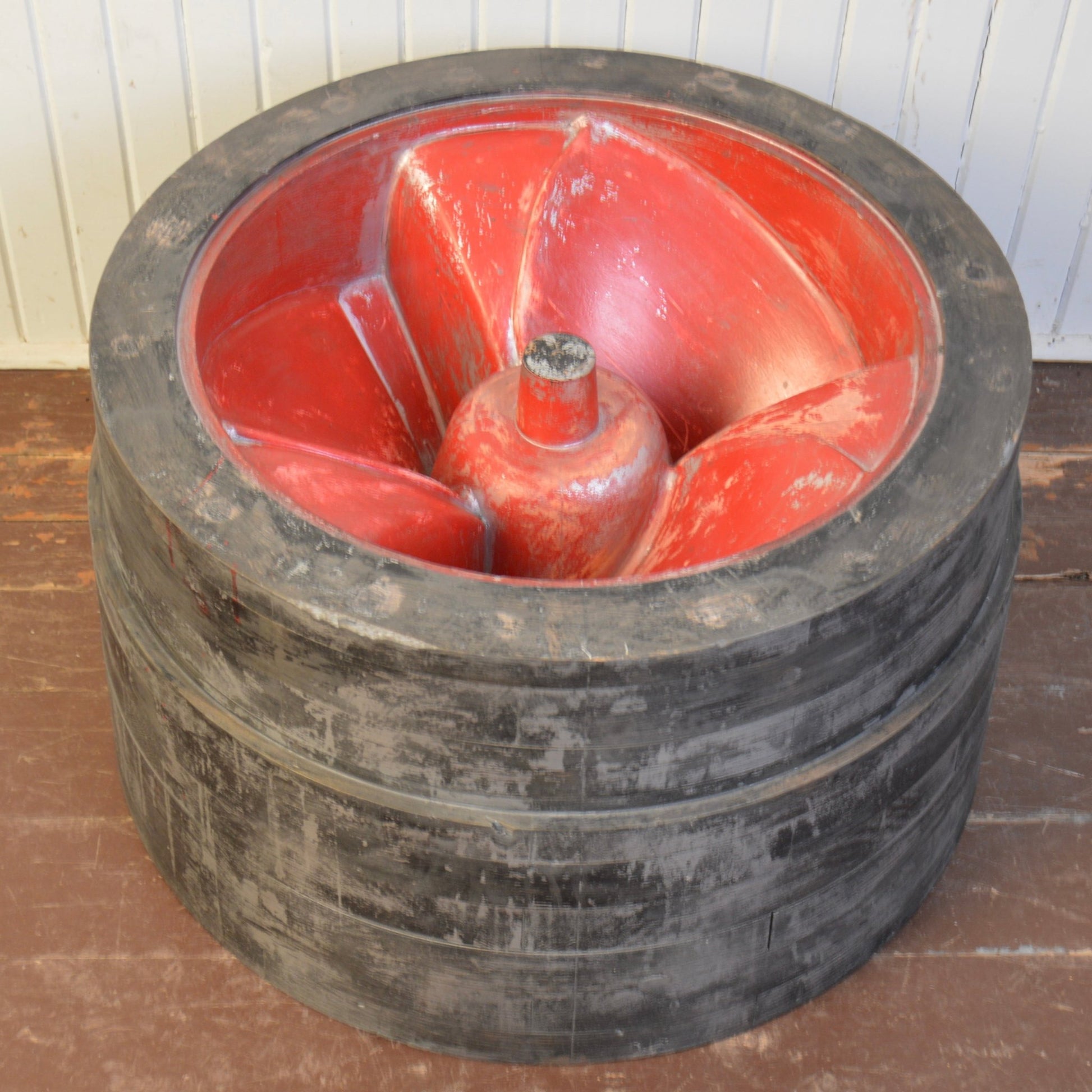 Large Vintage Wooden Factory Mold - Salvage-Garden