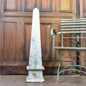 Neoclassical Cast Iron Obelisk - Salvage-Garden