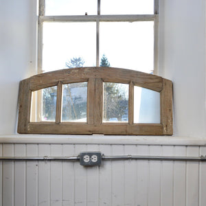 Rustic Oak Arched Transom - Salvage-Garden