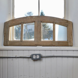 Rustic Oak Arched Transom - Salvage-Garden